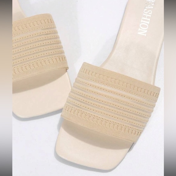 Beige Sandals. Size 7.5 - Picture 8 of 9